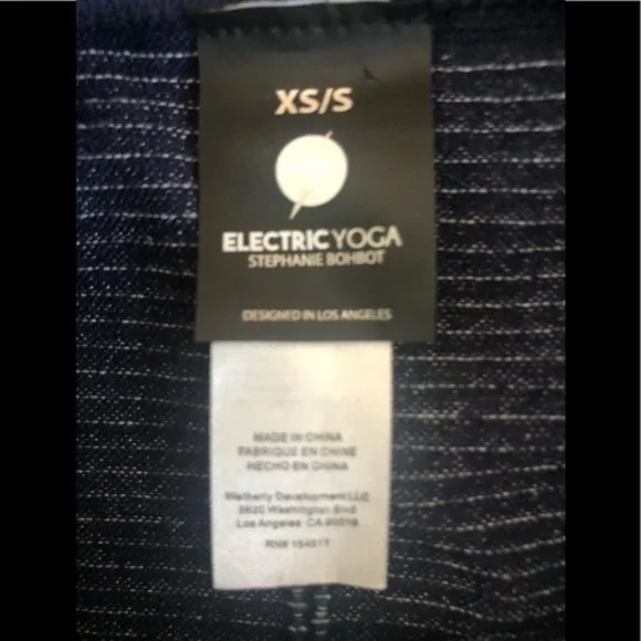 ELECTRICYOGA STEPHANIE BOHBOT Ribbed Waist Legging - Picture 3 of 5